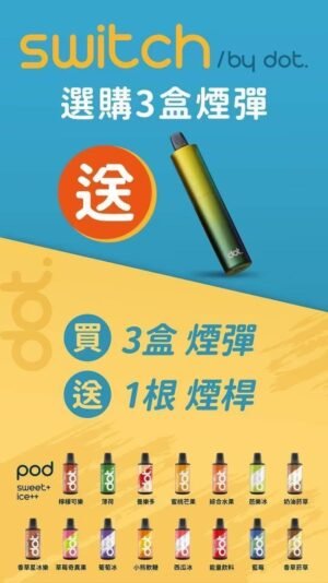 美国佩特里DOT SWITCH 🪄2顆入( 買三盒送一隻專用主機 )