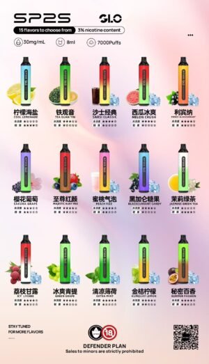 SP2S抛棄式7000口 ✨可充電🔋👍大品牌產品更新迭代很快🔥SP2S最新抛棄式口味登場✨