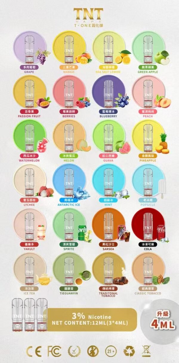 TNT 煙彈 一代通用/ 一顆4ml 超大容量